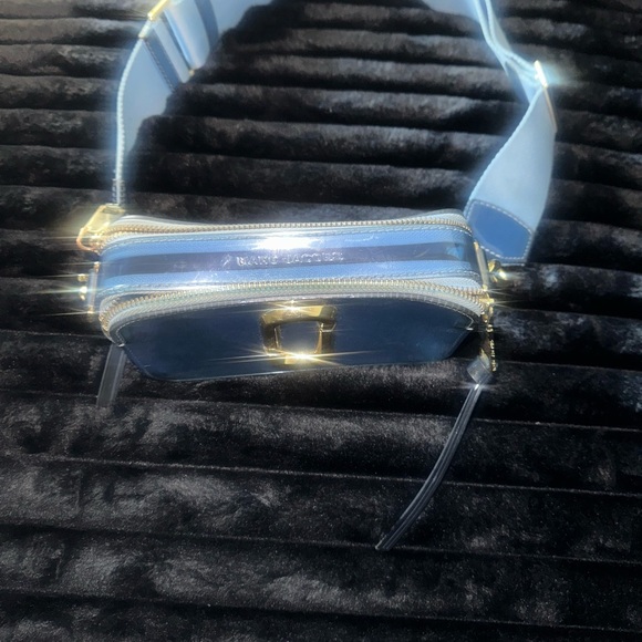 Marc Jacobs Navy Crossbody Bag with Gold Accents - Picture 2 of 3